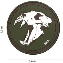 101 INC PVC Patch - Sabertooth Tiger (Färg: Grön)