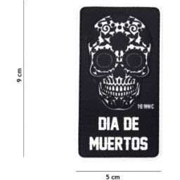 101 INC PVC Patch - Dia de Muertos (Färg: Svart)