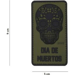 101 INC PVC Patch - Dia de Muertos (Färg: Grön)