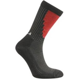 BOLA Ullstrumpa svart/röd strl 35-38, 2-pack
