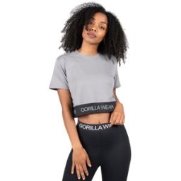Gorilla Wear Colby Cropped T-shirt Grey M