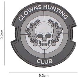 101 INC PVC Patch - Clowns Hunting Club (Färg: Grå)