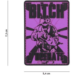 101 INC PVC Patch - Bitch (Färg: Rosa)