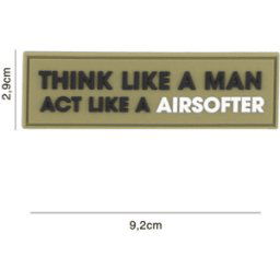101 INC PVC Patch - Think Like A Man (Färg: Grön)