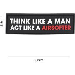101 INC PVC Patch - Think Like A Man (Färg: Svart)