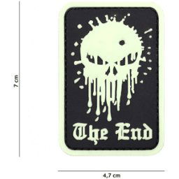 101 INC PVC Patch - Skull The End (Färg: Glow in the dark)