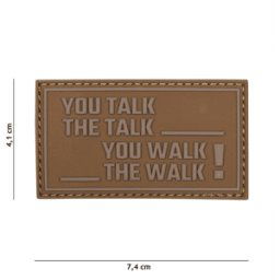 101 INC PVC Patch - You Talk The Talk (Färg: Coyote)
