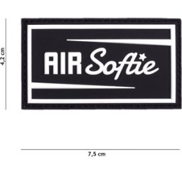 101 INC PVC Patch - Air Softie (Färg: Svart)