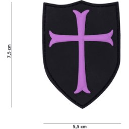 101 INC PVC Patch - Crusader (Färg: Rosa)