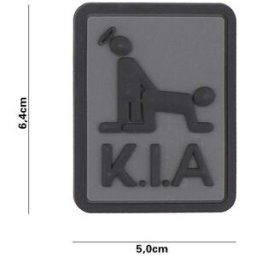101 INC PVC Patch - K.I.A (Färg: Grå/Svart)