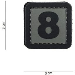 101 INC PVC Patch - Nummer (Nummer: 8)