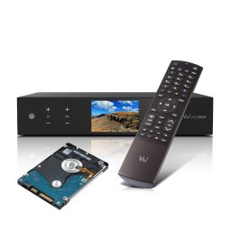 VU+ Duo 4K SE – UHD Linux Satellit mottagare med DVB-S2X FBC Twin Tuner (Välj variant: Med inbyggd hårddisk 1TB)