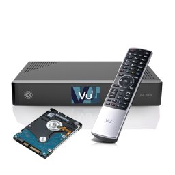 VU+ Uno 4K SE – Kabel-TV Mottagare med DVB-C FBC Twin Tuner (8 Demodulatorer) – UHD 2160p Linux Enigma2 (Välj variant: Med inbyggd hårddisk 1TB & BT fjärr)