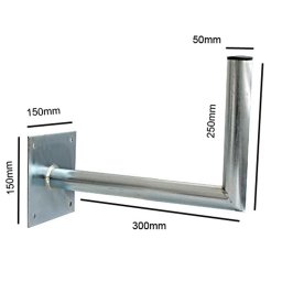 Kraftigt Väggfäste för Parabol & Antenn – Välj 15 cm, 25 cm, 30 cm, 40 cm, 50 cm eller 60 cm (Välj variant: 30 cm avstånd från väggen)