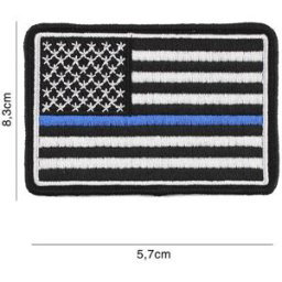 101 INC PVC Patch - Embroidery USA Blue Thin Line