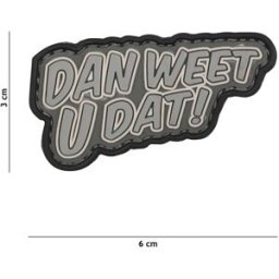 101 INC PVC Patch - Dan Weet U Dat (Färg: Green)