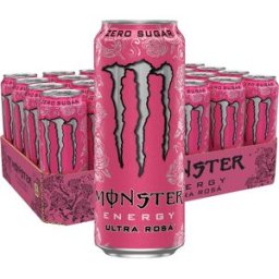 24 X Monster Energy 500 Ml Ultra Rosa (sockerfri)