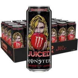 24 X Monster Energy 500 Ml Juiced Bad Apple