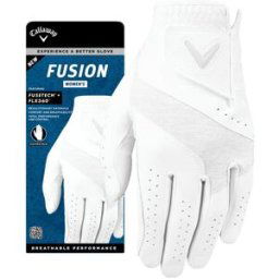 Callaway Fusion Golf Glove Dam, white/silver, LH-M
