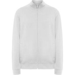 Sweater zip PF ulan unisex vit L