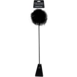Fetish Fantasy Feather Crop Black