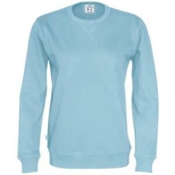 Sweatshirt Crew Neck hr GOTS skye blue L