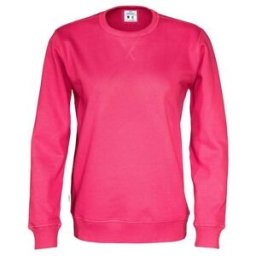 Sweatshirt Crew Neck hr GOTS cerise L
