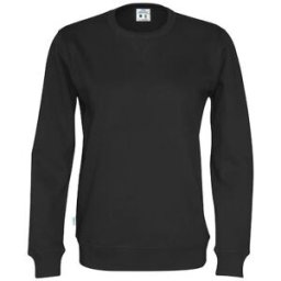 Sweatshirt Crew Neck hr GOTS svart S