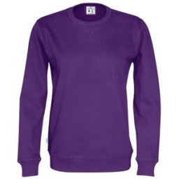 Sweatshirt Crew Neck hr GOTS lila L