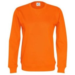 Sweatshirt Crew Neck hr GOTS orange L