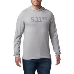 5.11 Tactical Hooded Legacy Tee (Färg: Titan Grey, Storlek: Large)