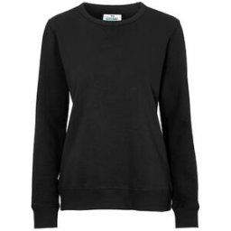Sweatshirt Crew Neck dam GOTS svart L