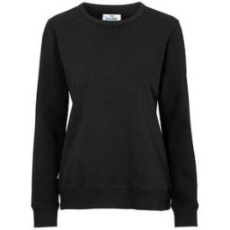 Sweatshirt Crew Neck dam GOTS svart M