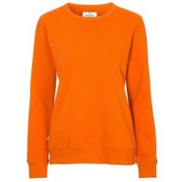 Sweatshirt Crew Neck dam GOTS orange L