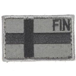 Snigel Design Snigel Patch Finska Flaggan Grå&Svart -12 Small