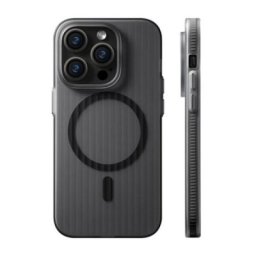 iPhone 14 Pro Max Skal Korrugerad Anti-Halk - Svart