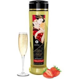 Shunga Massage Oil Romance Strawberry Wine 240 ml