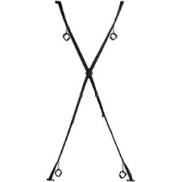 Ouch! Over The Door Bondage Cross Black