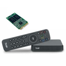 TVIP S-Box v.605 IPTV Box 4K UHD med Dual-WiFi (Linux / Android) (Tillval: Med 2 TB minne för inspelning i 560 timmar )