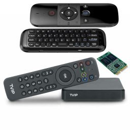 TVIP S-Box v.605 IPTV Box 4K UHD med Dual-WiFi (Linux / Android) (Tillval: Med Air mouse + 2 TB minne för inspelning i 560 timmar )