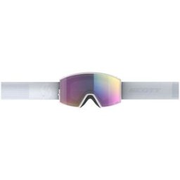 Scott React Goggle, One Size, mineral white/AMP teal chrome S2