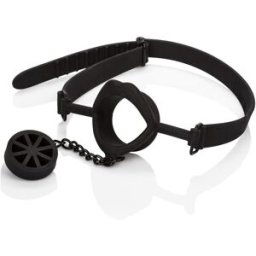 California Exotic Novelties Scandal Silicone Stopper Gag Black