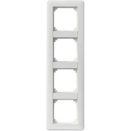 Schneider Electric Exxact Primo Kombinationsram Vit, Blank 4 Fack, Strömbrytare & Vägguttag