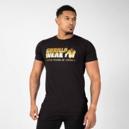 Gorilla Wear Classic T-shirt Black/gold L