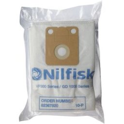 Nilfisk Filterpåsar syntet 10 l, 10-pack