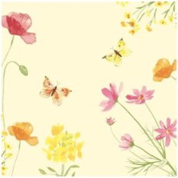 Servett Poppy D-soft 40X40cm 60/fp
