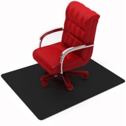 Advatange chair mat PVC 116x150 cm hard floor black