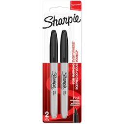 Marker Sharpie Fine (2) Black 12st