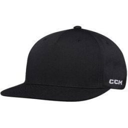 CCM Team Flatbrim Snapback, Black, One Size