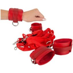 Bad Kitty Bed Restraint Set Red